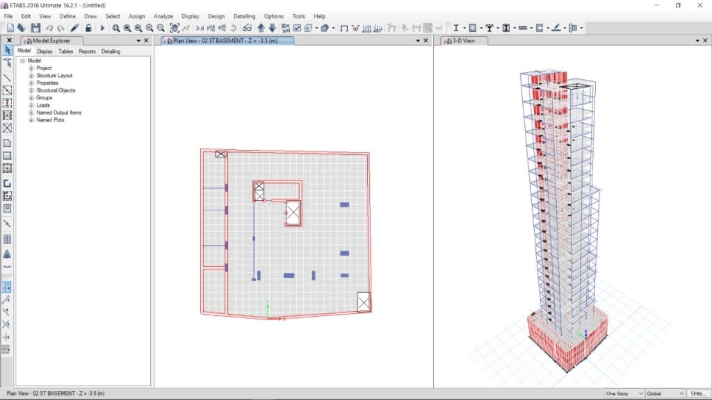 ETABS high rise modelling