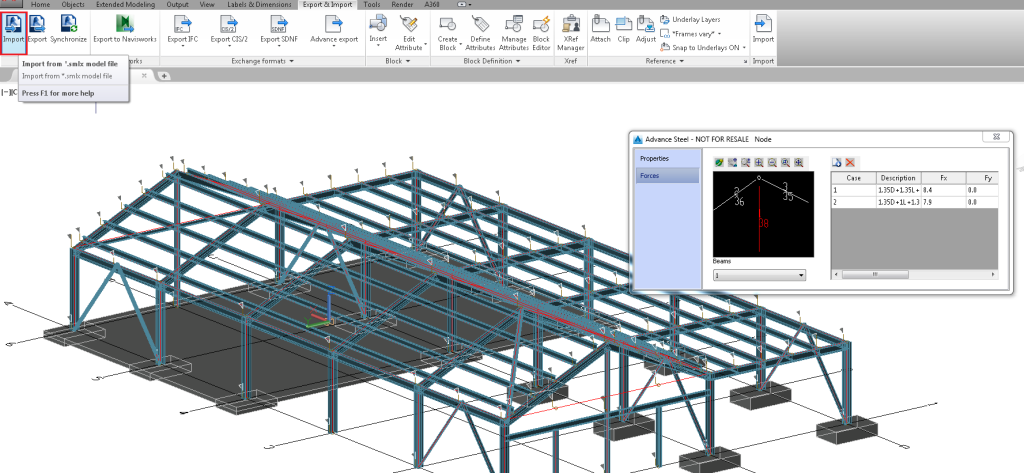 Portal Frame 3D design