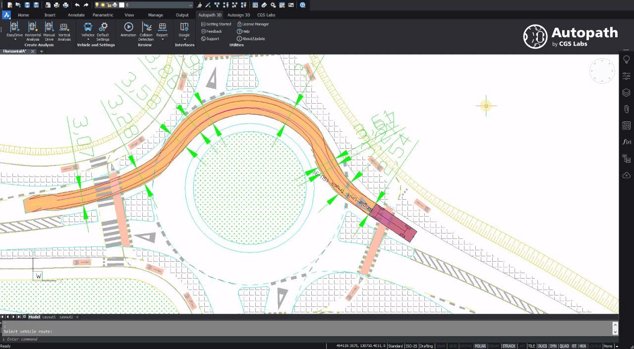 Traffic Engineering Survey and Swept Path 3