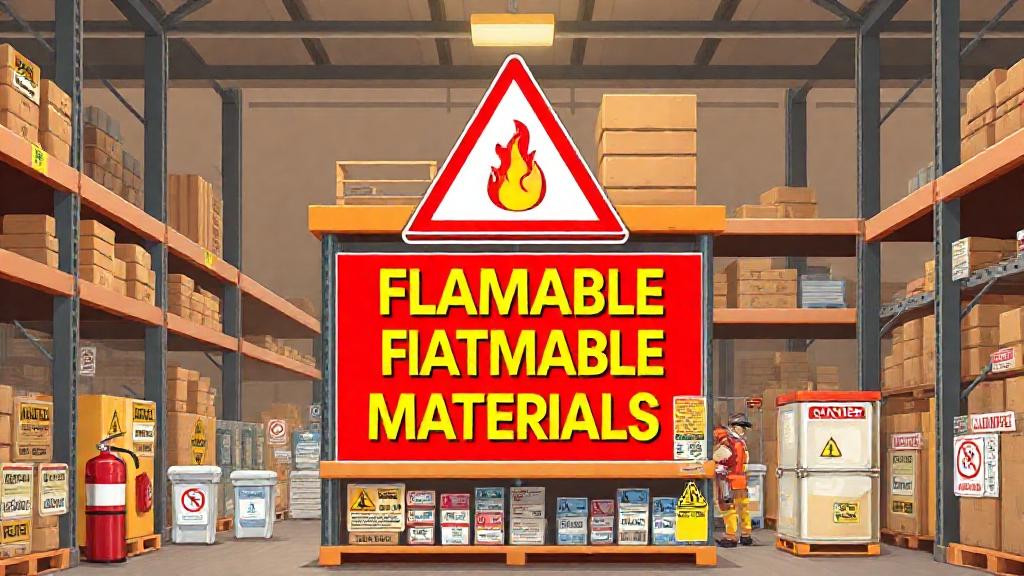 Displaying Proper Warning Signs and Caution Labels for Flammable Materials Storage