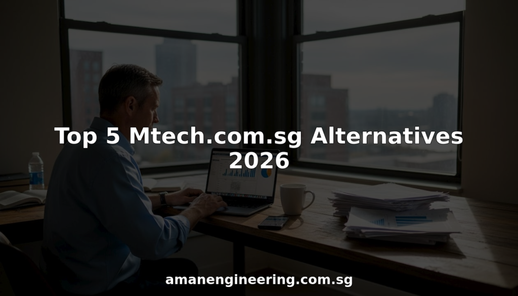 Consultant reviewing engineering firm alternatives