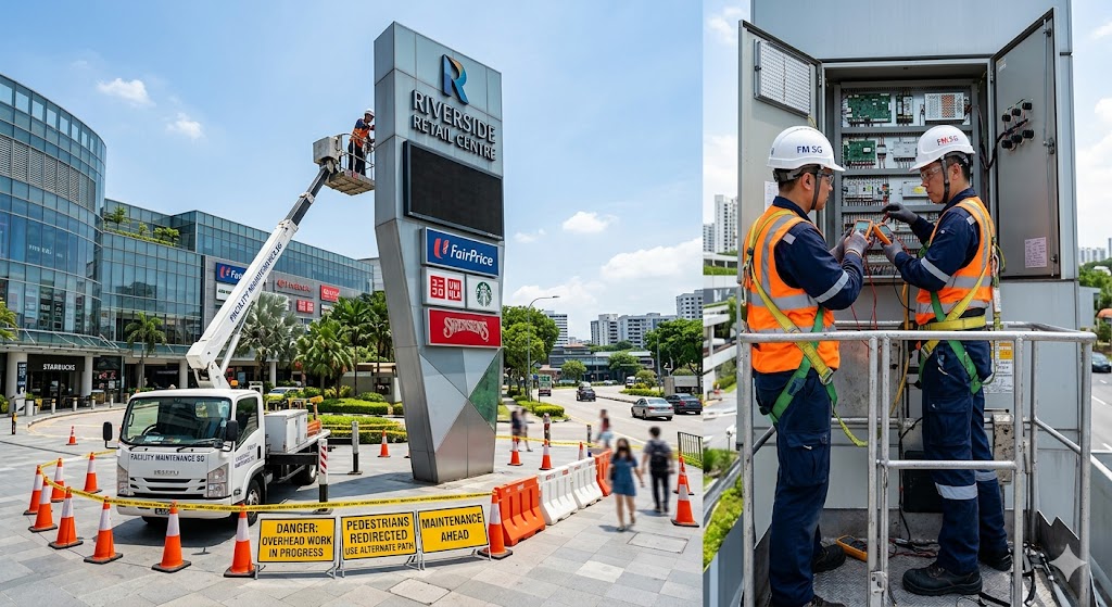Commercial signage maintenance