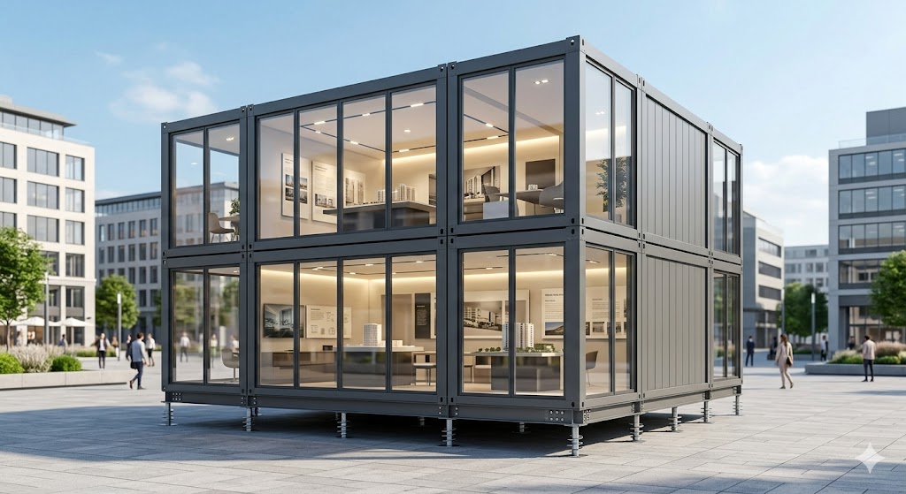PTU for temporary offices and show flats