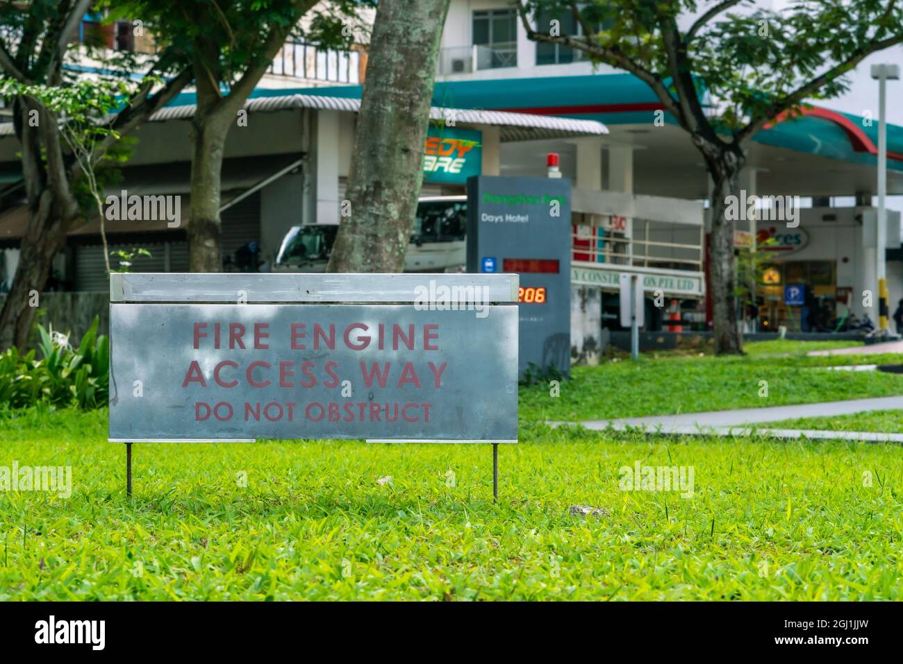 Fire engine access way SCDF