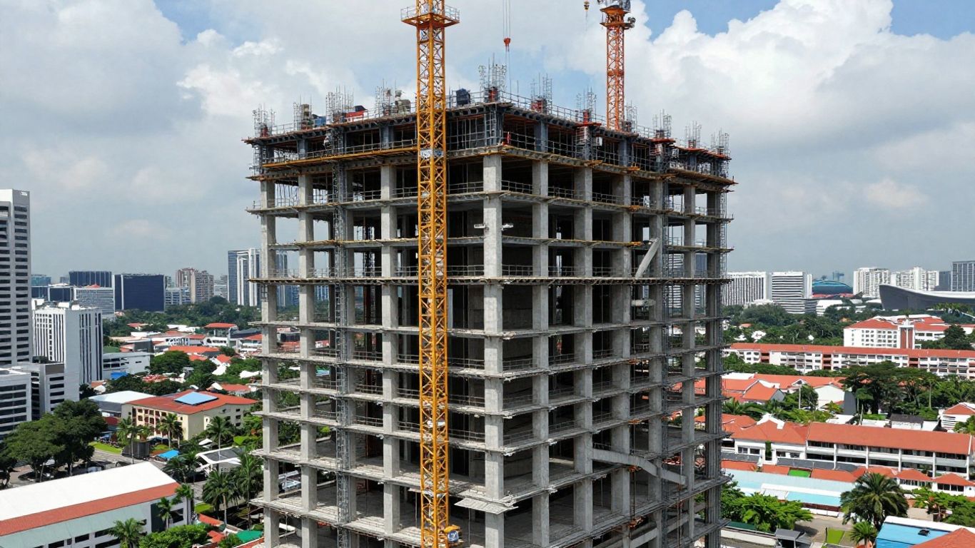 Eurocode 4 Composite Steel-Concrete Design in High-Rise Singapore Construction