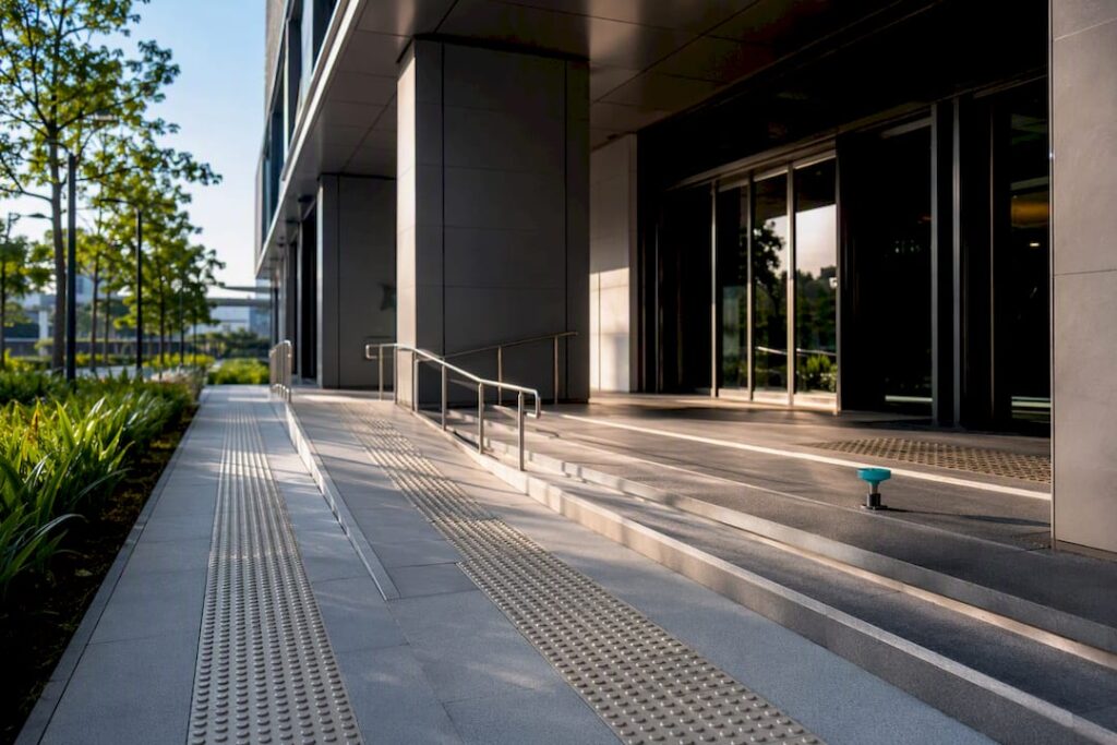 Step-free accessible building entrance in Singapore